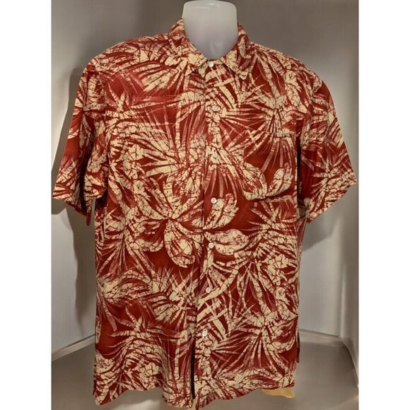 Polo Ralph Lauren Mens Large Linen Blend Clayton Hawaiian Tropical Button Shirt - Picture 6 of 7